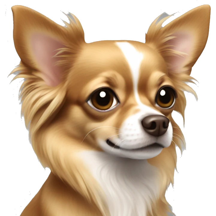 Chihuahua Long Hair Brown emoji