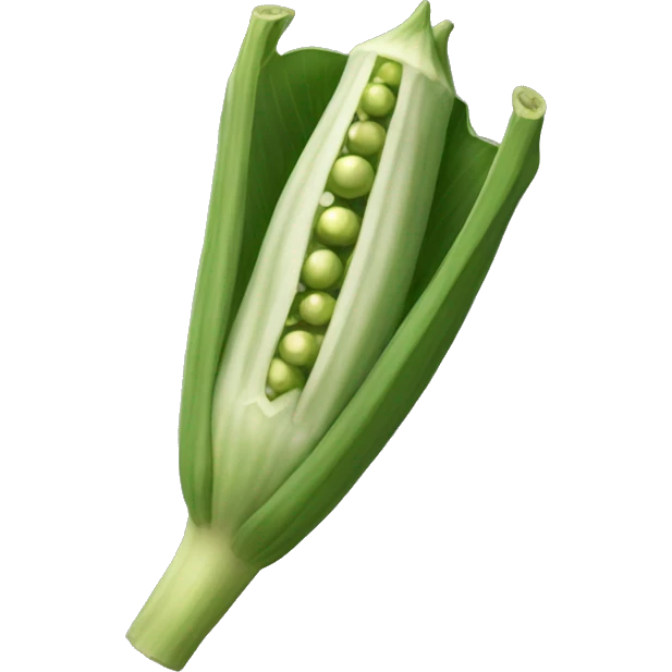 okra a single okra in a drawing format emoji emoji