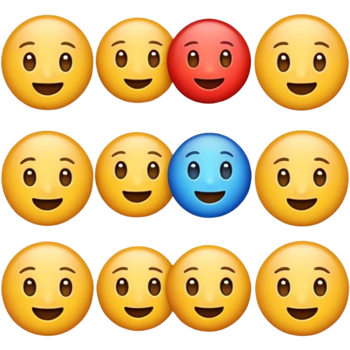 Emoji tenant un 6 et un 7 emoji