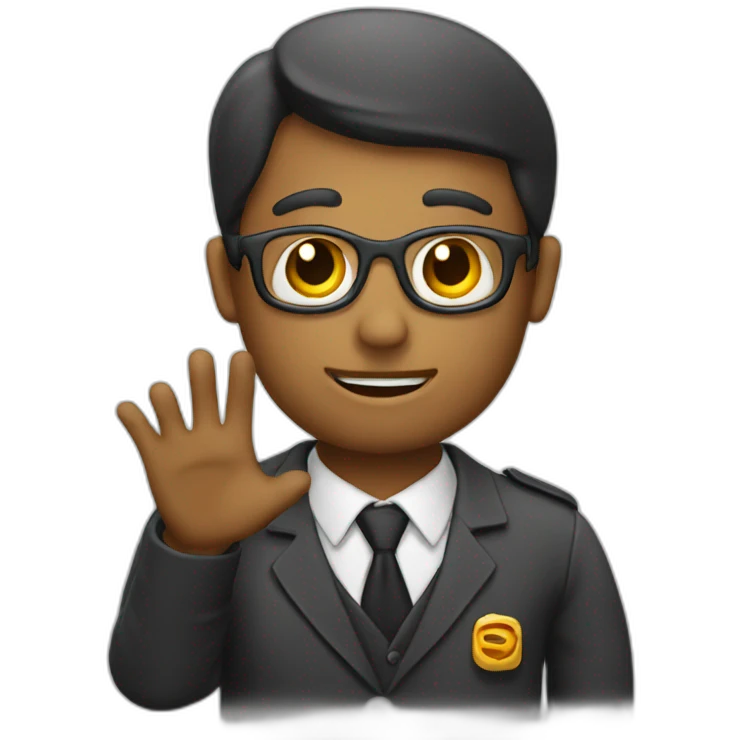 Talk to hand emoji