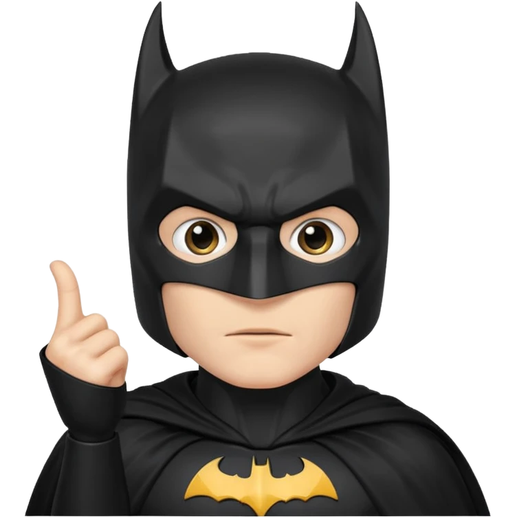 Бэтман с рукой типо приветствие emoji