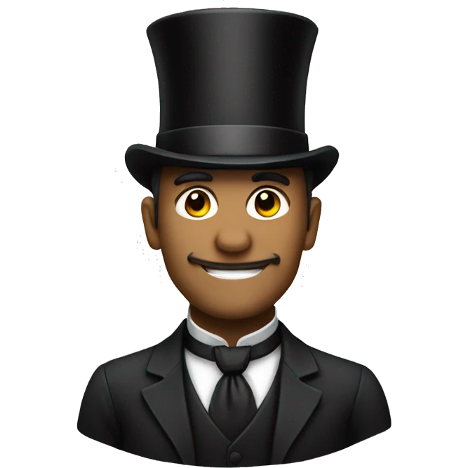 Man with a top hat emoji