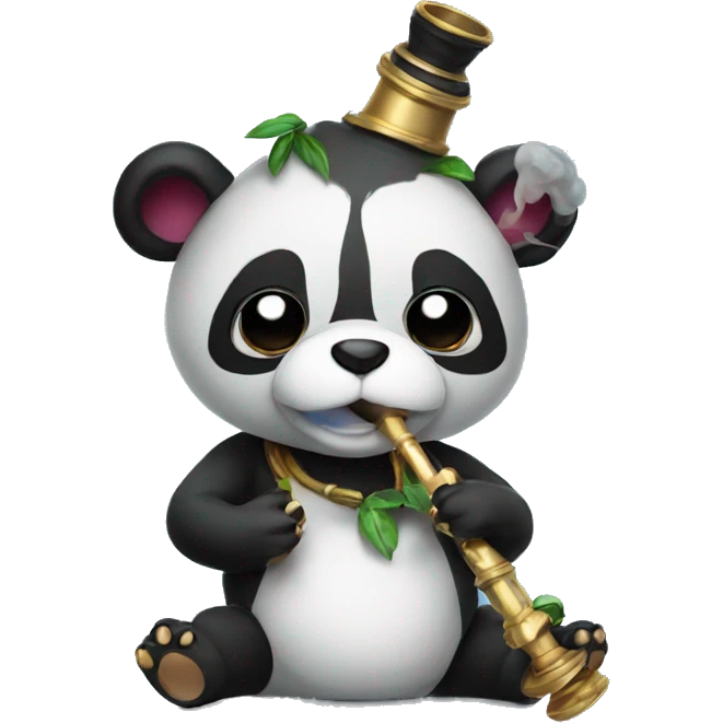 Hookah panda emoji