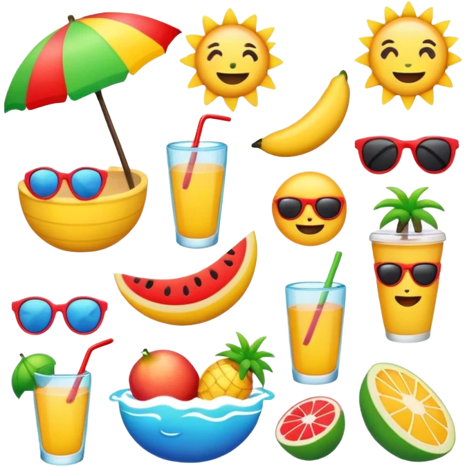 Summer emojis emoji