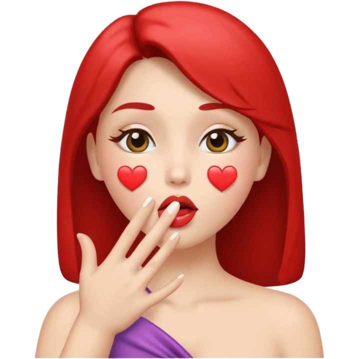 Heart eyes and blowing a kiss emoji