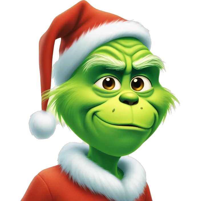 Grinch given gifs to kids￼ emoji