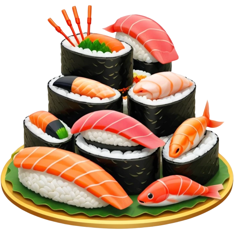 Sushi cake emoji