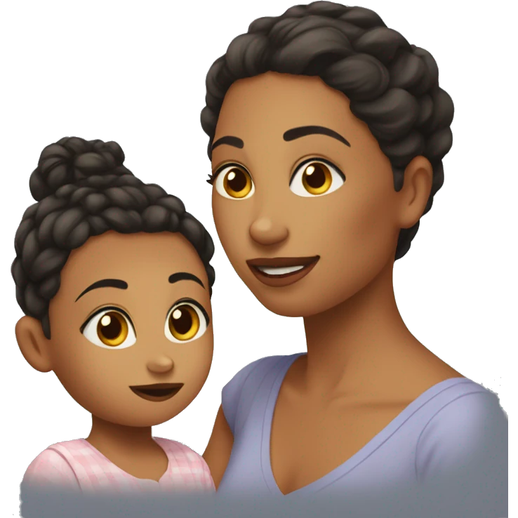 Vanessa and the baby emoji