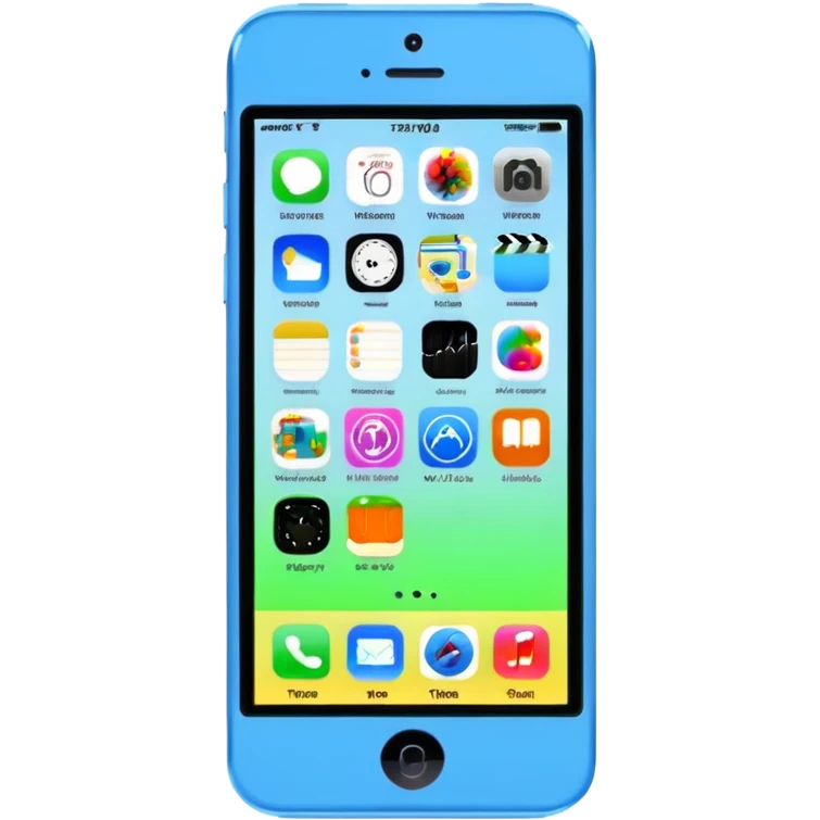 iPhone 5C home screen emoji