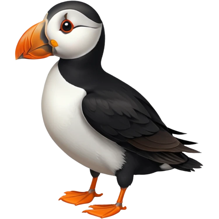 puffin bird and leg emoji