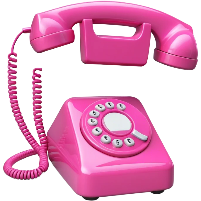 pink phone icon emoji