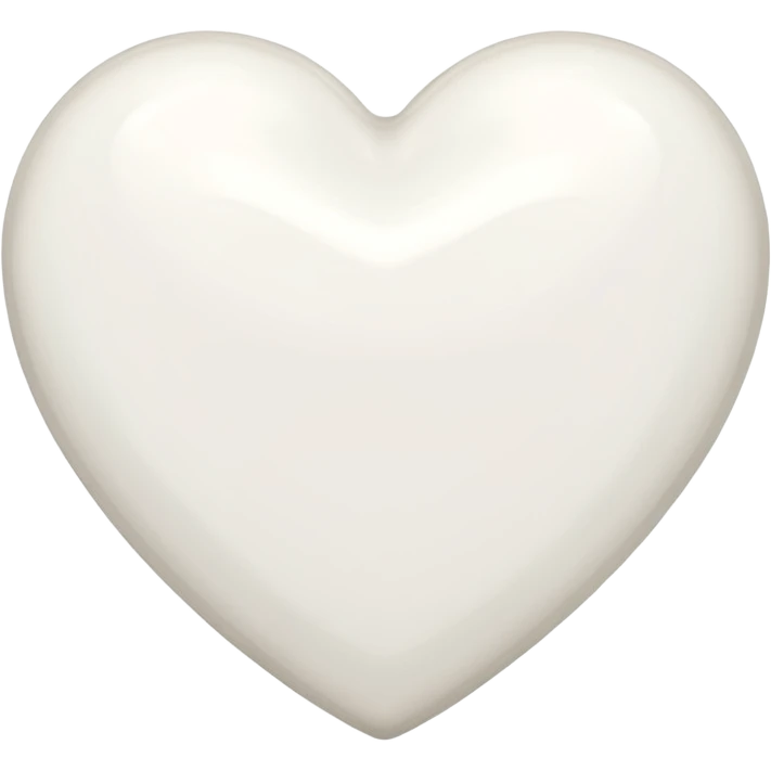 Chanel white heart emoji