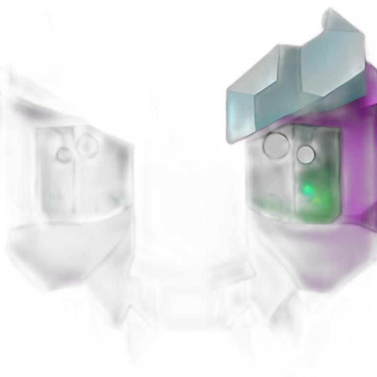 Minecraft Glitter Black Dragon Head With Diamond Horn emoji