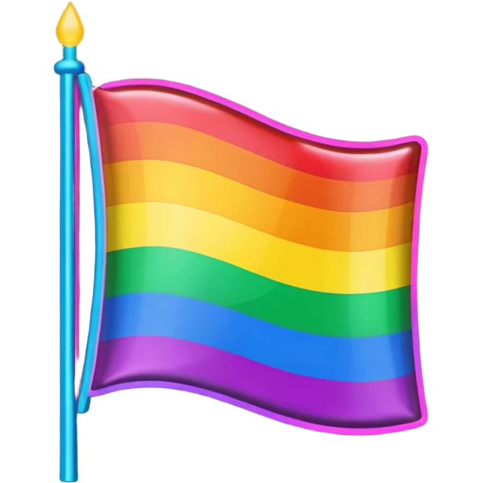 LGBTQ+ Flag cyberpunk emoji