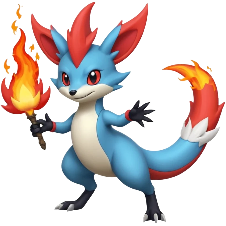 Salandit-Salamence-Braixen-fusion emoji