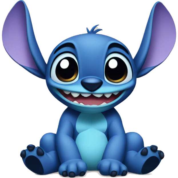Stitch sitting emoji
