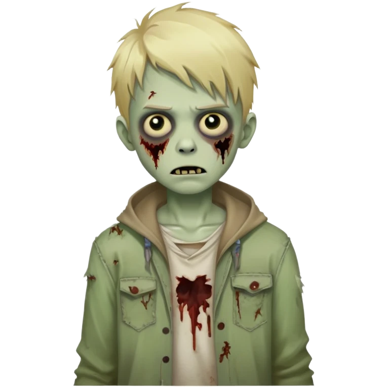 boy zombie with blonde hair emoji