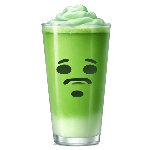 Iced matcha emoji