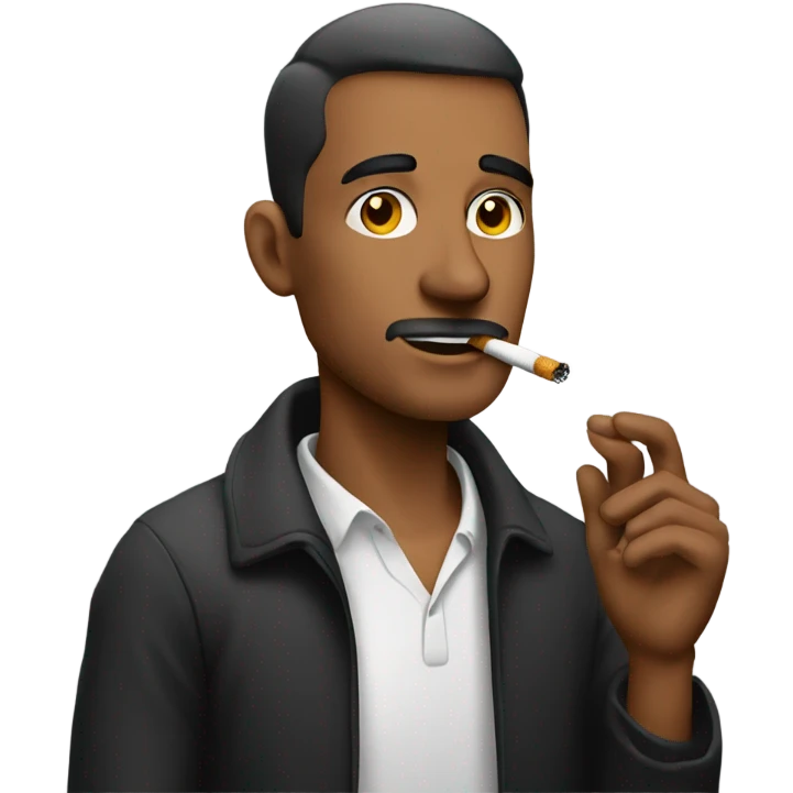 Man with cigarette emoji