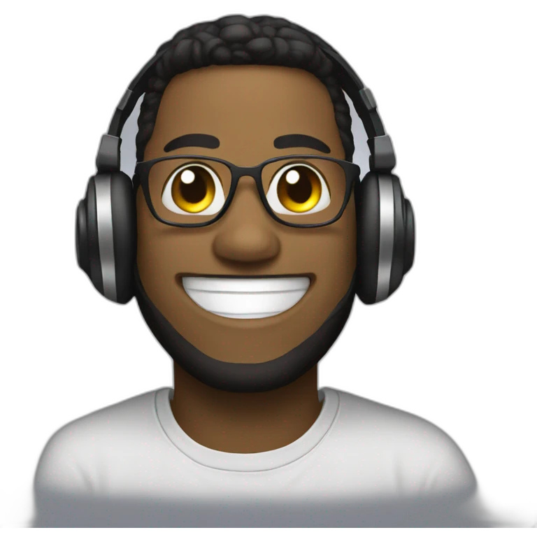 Dj smiling emoji emoji
