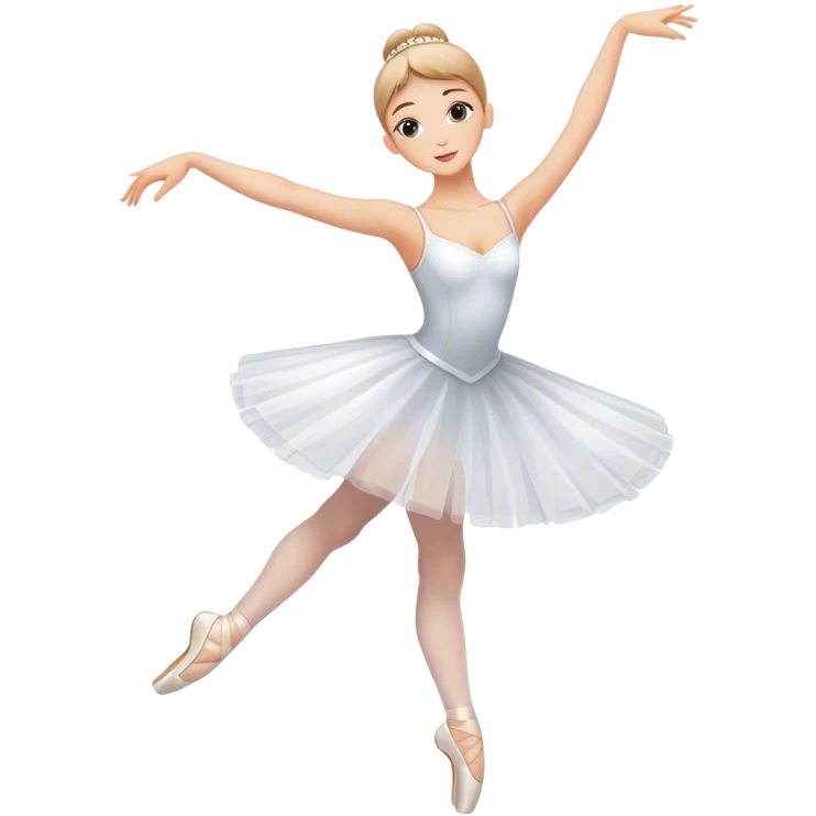 White ballet dancing emoji