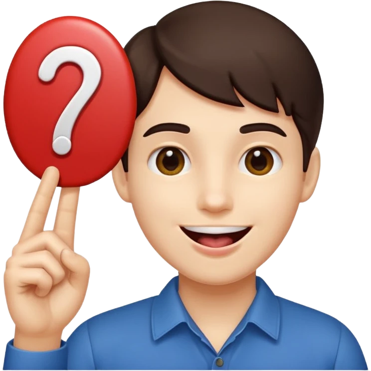 Happy face with tongue out with a number six in one hand and number seven in the other hand emoji