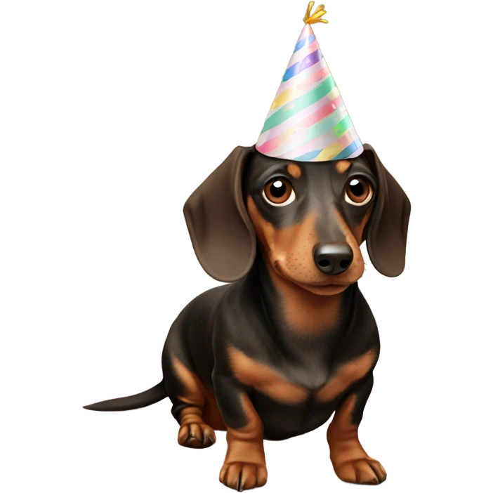 Birthday dachshund  emoji