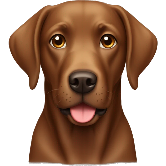 Brown labrador dog  emoji