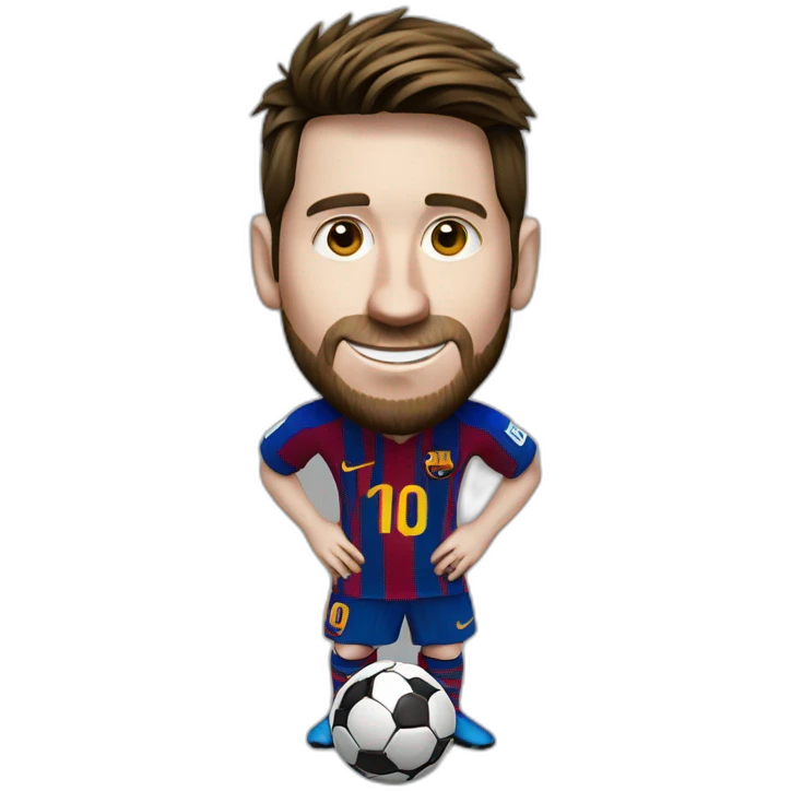 Messi avec le ballon d’or emoji