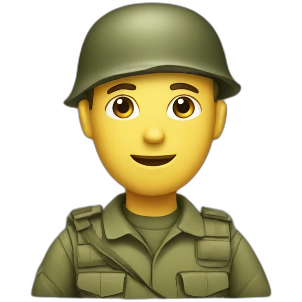 funny soldier emoji