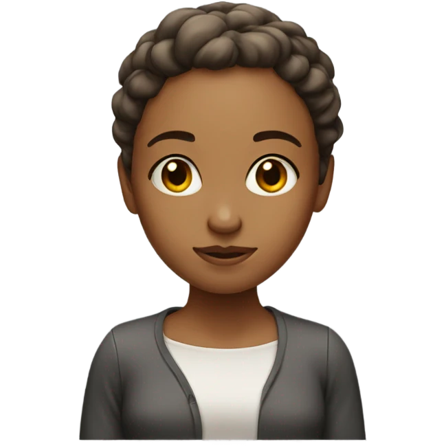 Big forehead girl emoji
