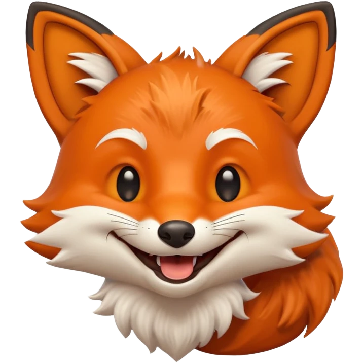 Laughing fox emoji