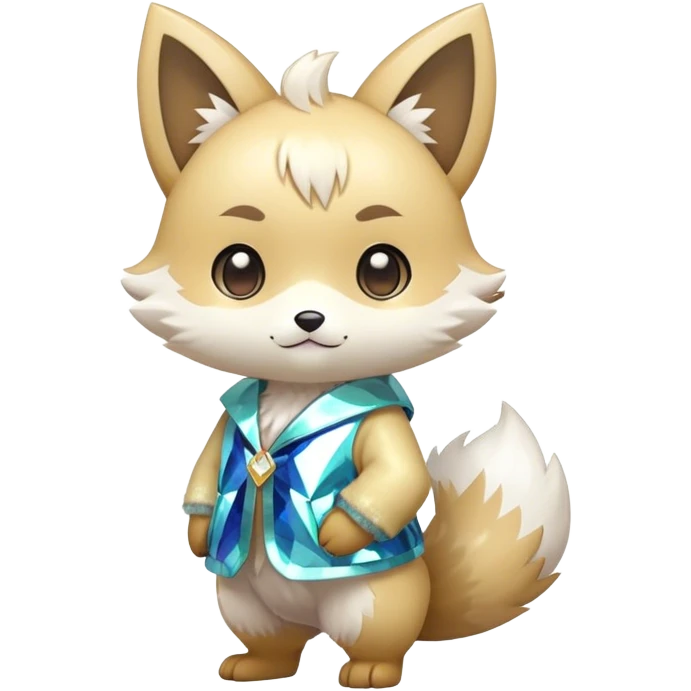  High quality detailed Cute Cool Kawaii stylish Pretty Chibi Fur-Sona Shiny Colorful Sparkly Fakemon Full Body emoji
