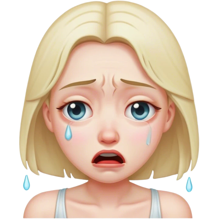 Crying hip girl emoji