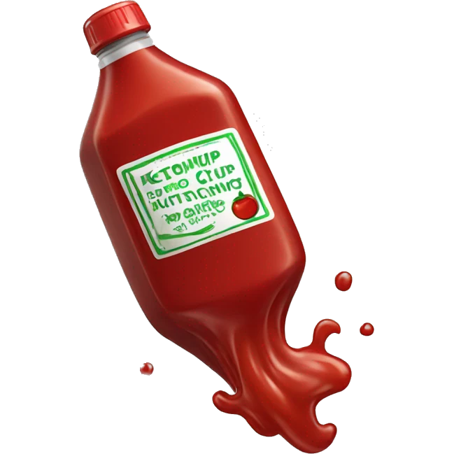 bottle of ketchup dancing emoji