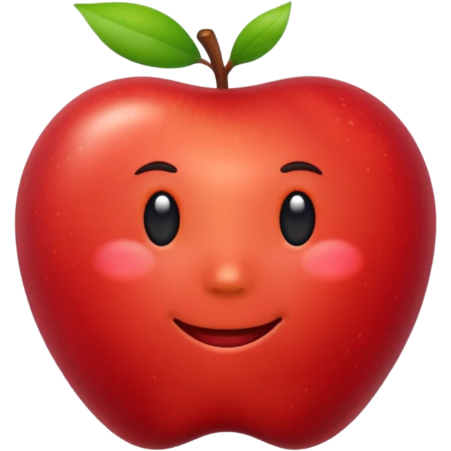 사과, apple style emoji emoji