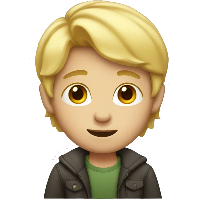 boy with blond hair emoji