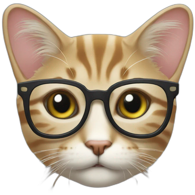 Жопа с ручкойCat with glasses emoji