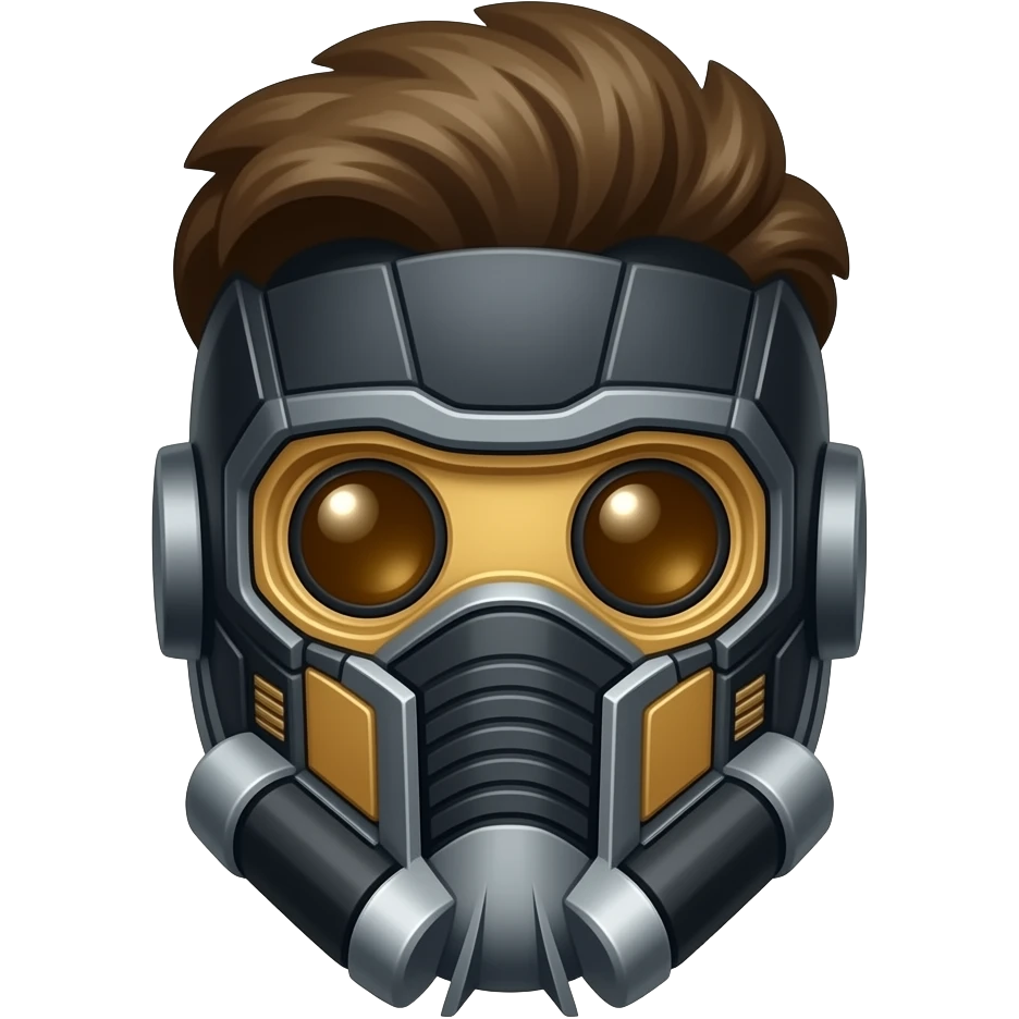 Create an emoji of starlord with his mask emoji