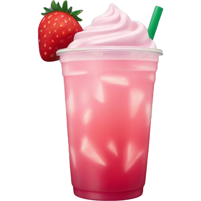 Starbucks strawberry açaí lemonade refresher emoji