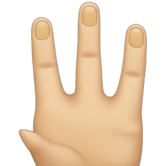 3 Finger emoji