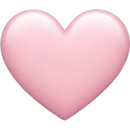 Light pink heart emoji