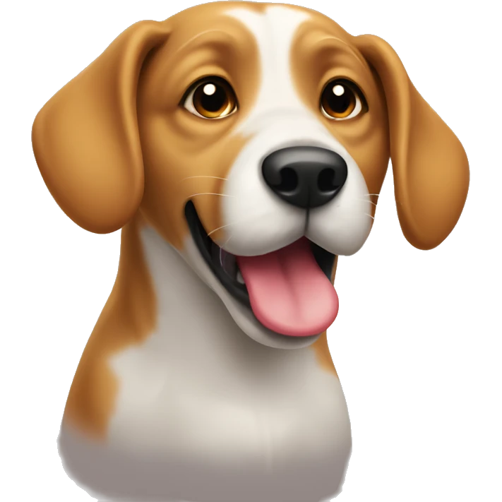 Dog sticking  out its  tongue emoji