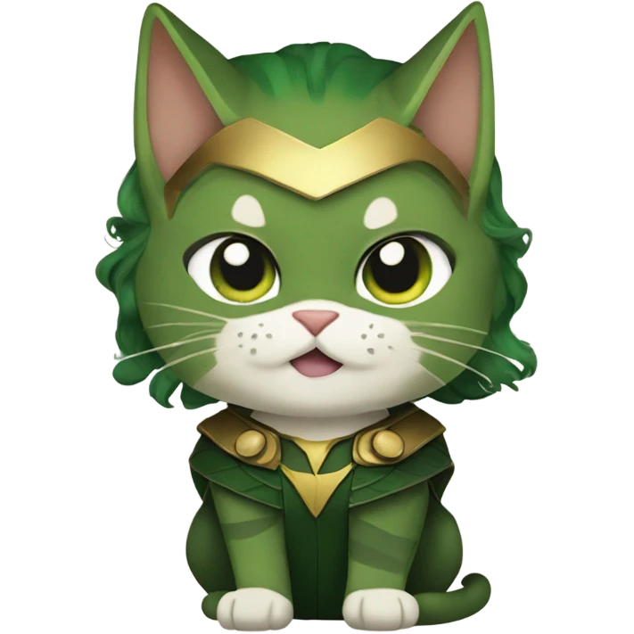 Loki from avengers mixed with a cat emoji