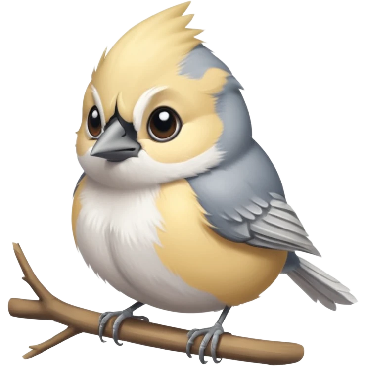Cute titmouse emoji