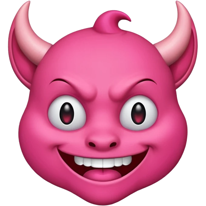 Devil emoji but pink 😈 emoji