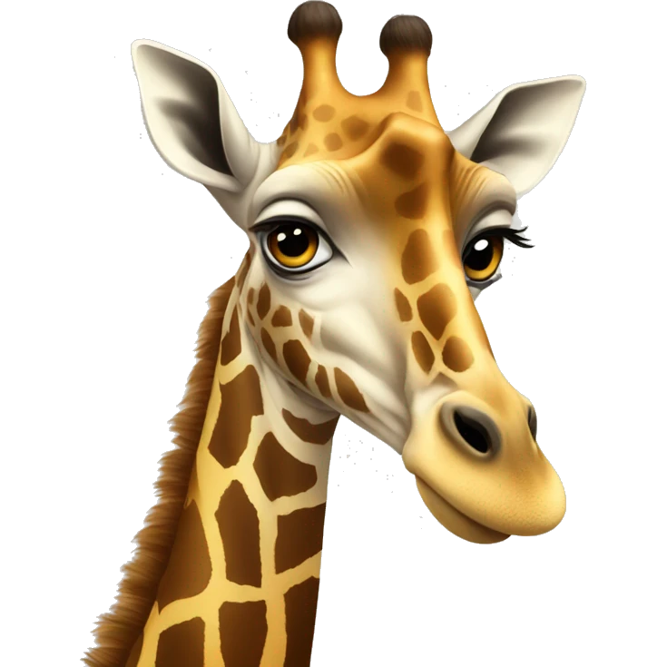 giraffe with a goate  emoji