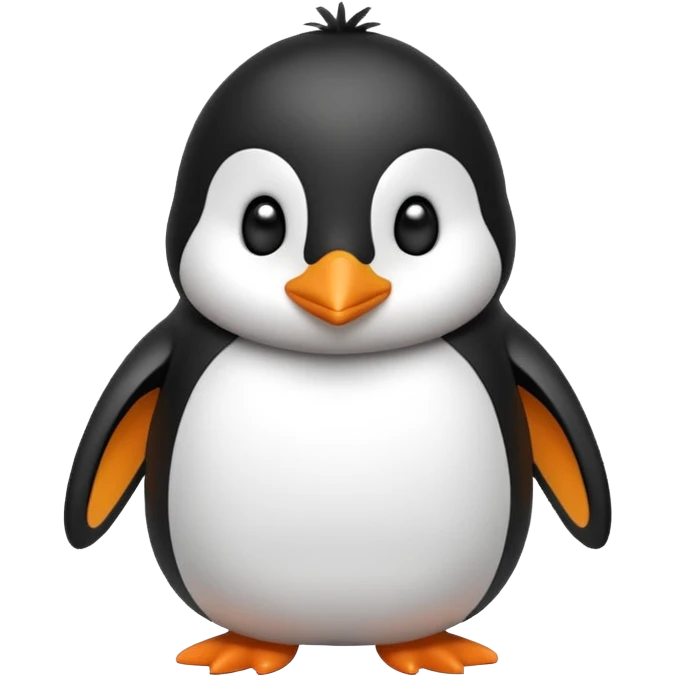A cute penguin funny emoji