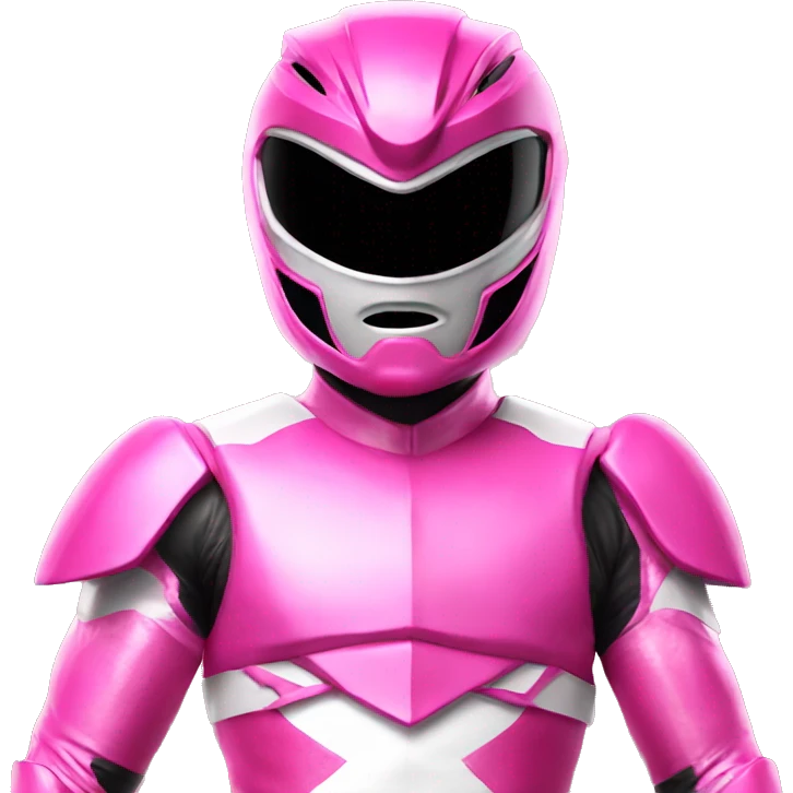 pink power ranger emoji