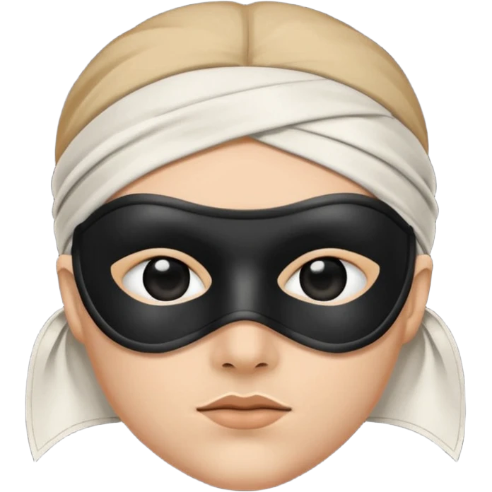 bandit with black eye mask emoji